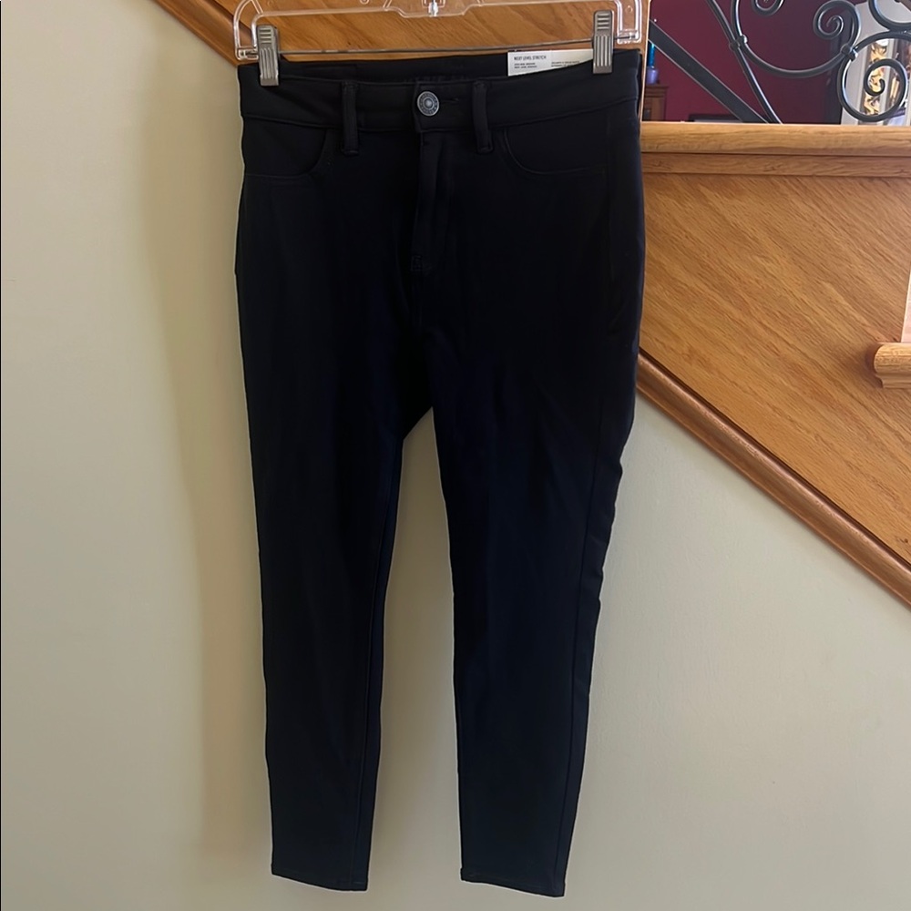 American Eagle Women's Black Jeans Size 4/27W Next Level Stretch New With Tag
